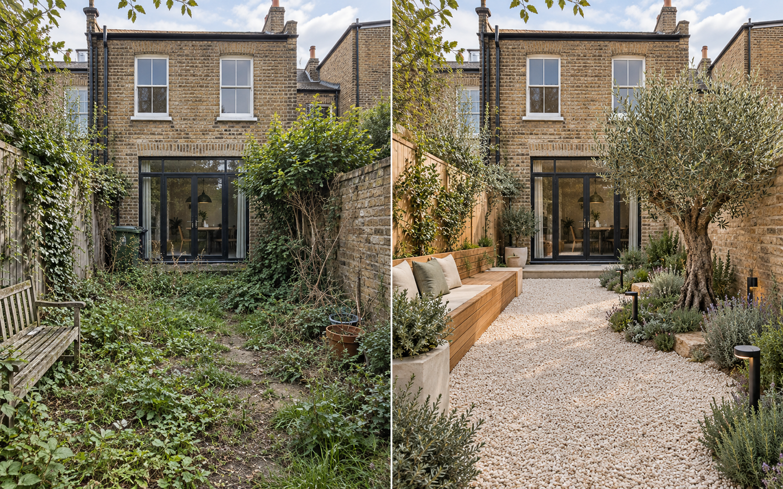 From forgotten corner to outdoor room