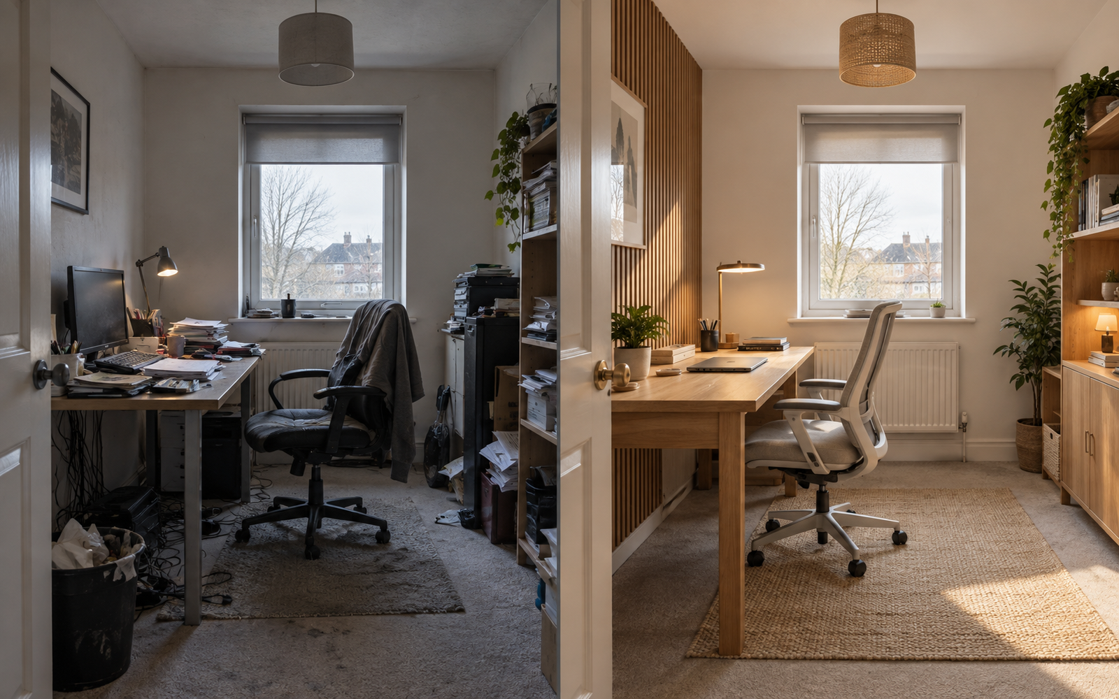 From spare room to focused workspace